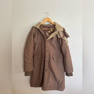 Diesel Brown Hooded Snow Jacket